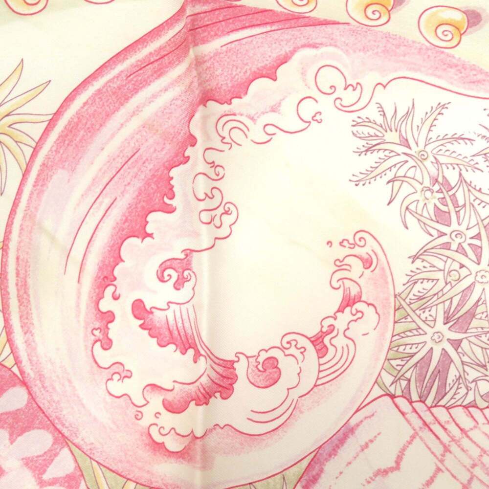 HERMES Pink Silk Scarf - Picture 6 of 6